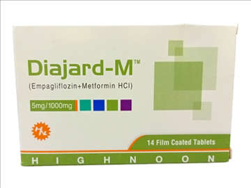 Picture of Diajard M 5/1000mg Tab 7x2s