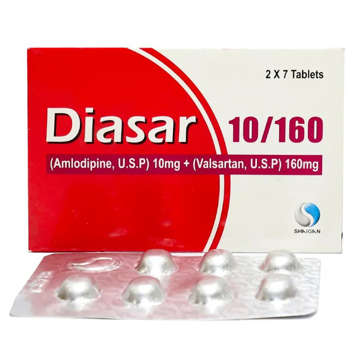 Picture of Diasar 10/160mg Tab 14x1s