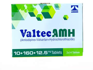 Picture of Valtec Amh 10+160+12.5mg Tab 14x2s