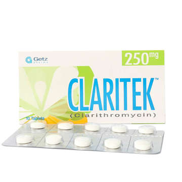 Picture of Claritek 250mg Tab 1x10s