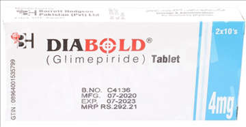 Picture of Diabold 4mg Tab 10x2s