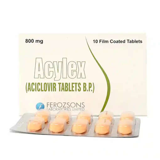 Picture of Acylex 800mg Tab 10x1s