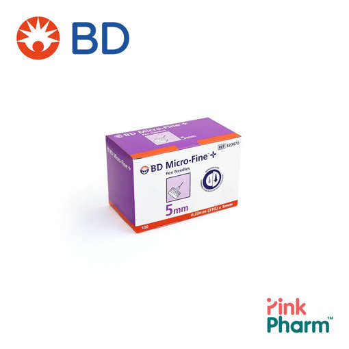 Picture of Bd Micro Fine Pen Needles 5mm 100s