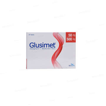 Picture of Glusimet 50mg/500mg Tab 7x4s