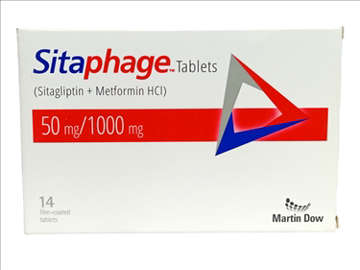 Picture of Sitaphage 50/1000mg Tab 7x2s