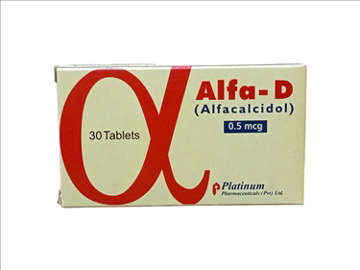 Picture of Alfa d 0.5mg Tab 10x3s