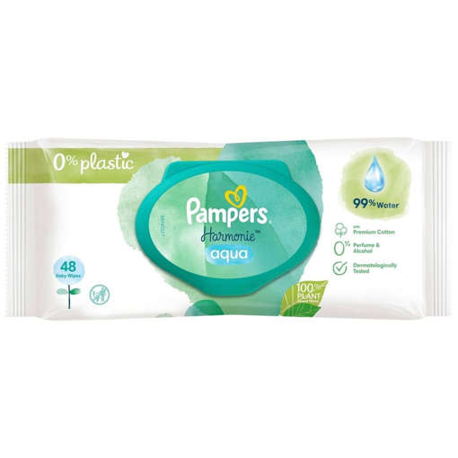 Picture of Pampers Baby Wipes 48s Aqua