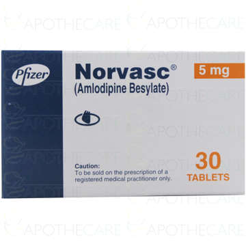 Picture of Norvasc 5mg Tab 1x30s