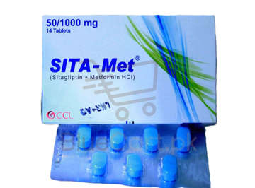 Picture of Sita Met 50/1000mg Tab 7x2s